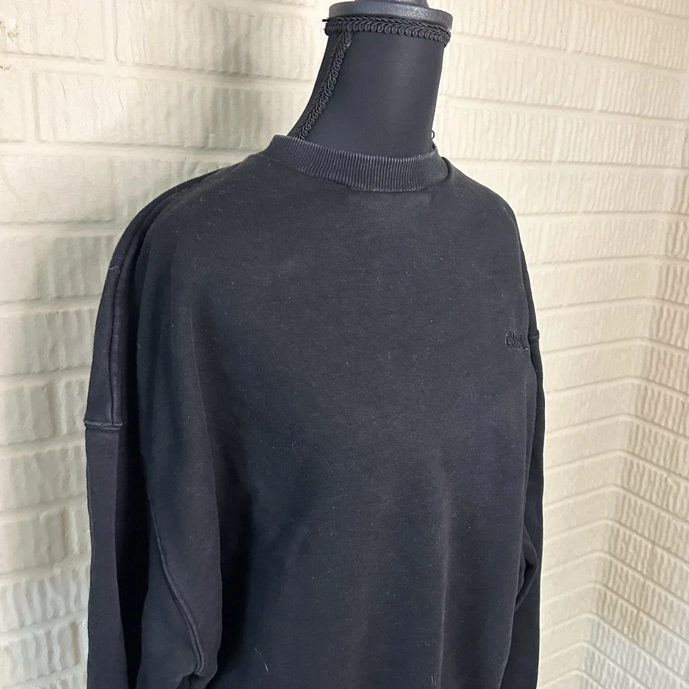 AYBL Women's Black Everyday Relaxed Crewneck Sweatshirt Size L Athletic  Basic